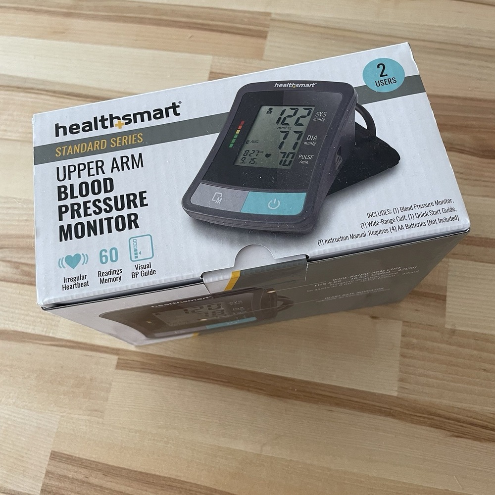 Healthsmart Smart Standard Series Upper Arm Blood Pressure Monitor Brand New